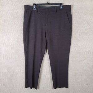 Express Pants Mens 36x30 (38x27)‎ Brown Slim Soft Touch Nylon Stretch Trouser